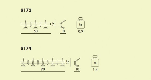 Hanger pared 60x17x10
